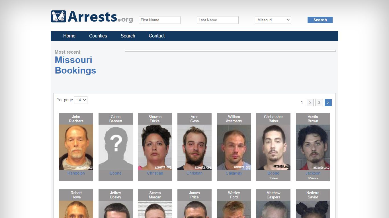 Missouri Arrests and Inmate Search